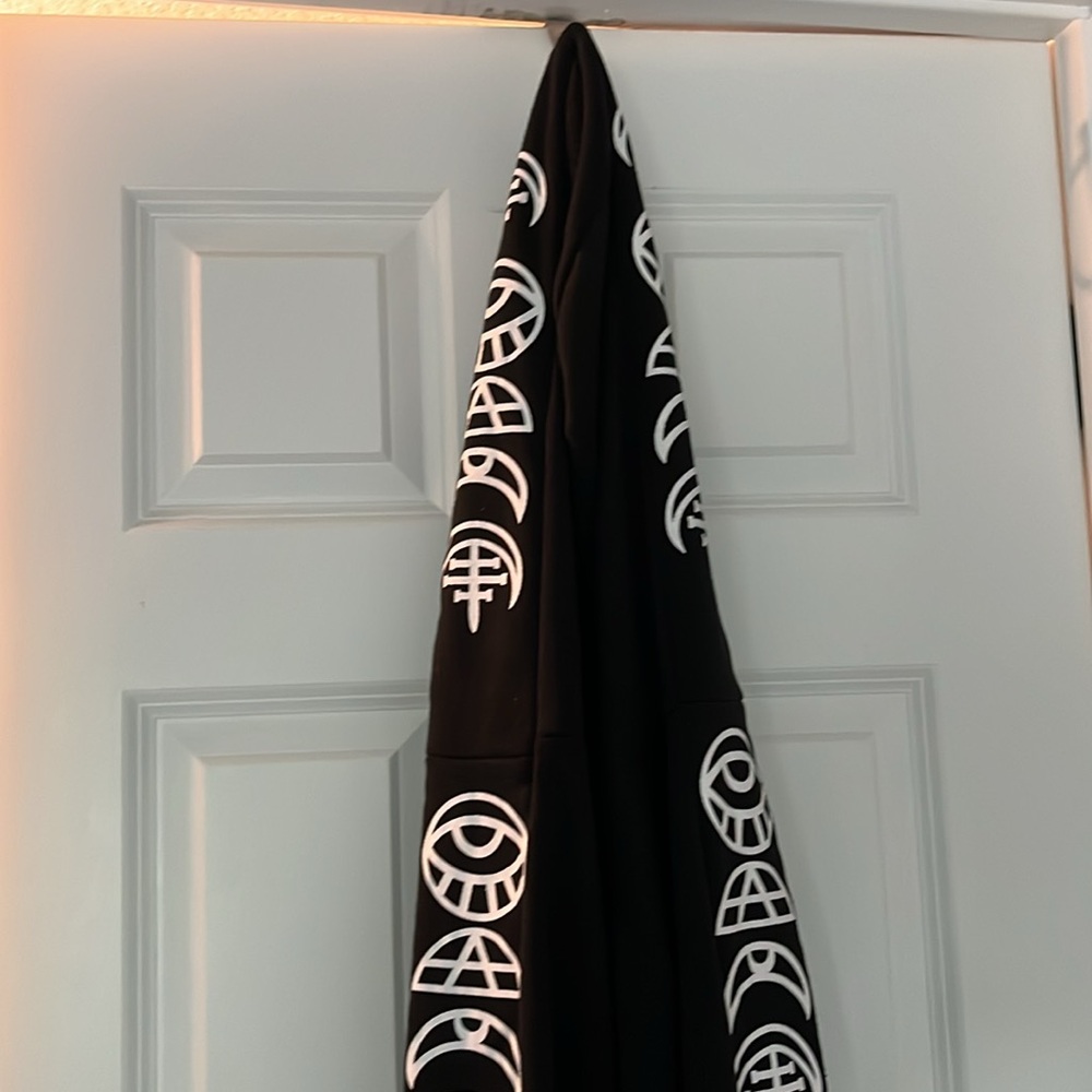 🧿 EVIL EYE 🪬 MOON 🌚 WICCAN CARDIGAN🧙🏻‍♀️🐈‍⬛sz.MEDIUM - Picture 6 of 13